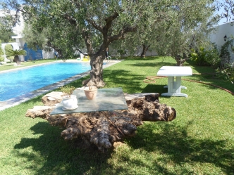 très belle villa avec piscine et jardin à Hammamet nord